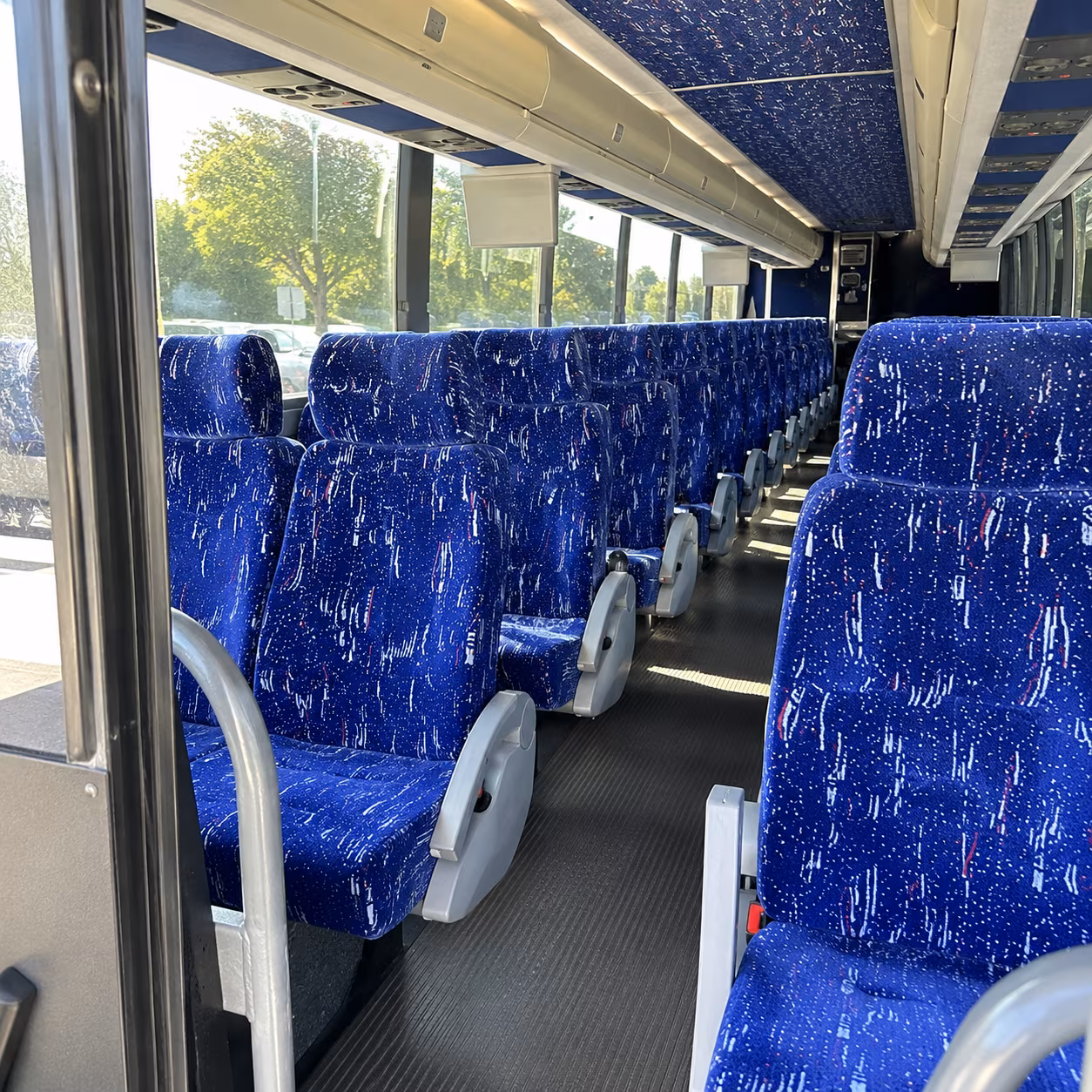 charter buses for large oakland prom groups heading across the bay
