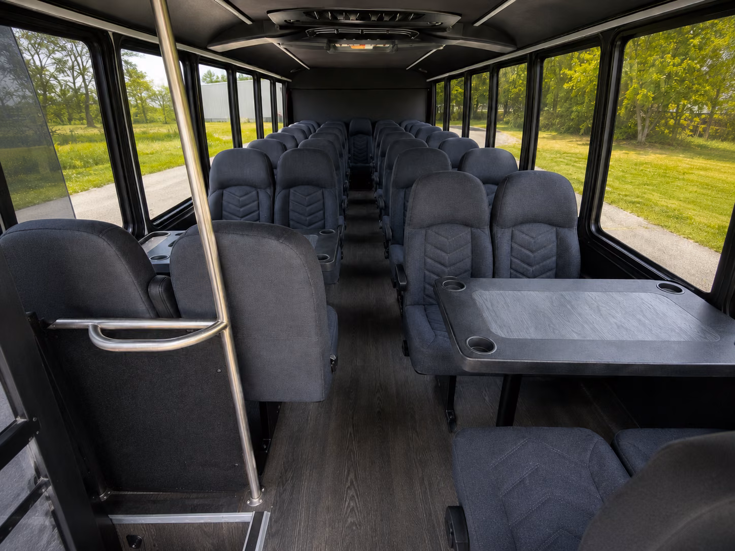 oakland 18 passenger minibus inside