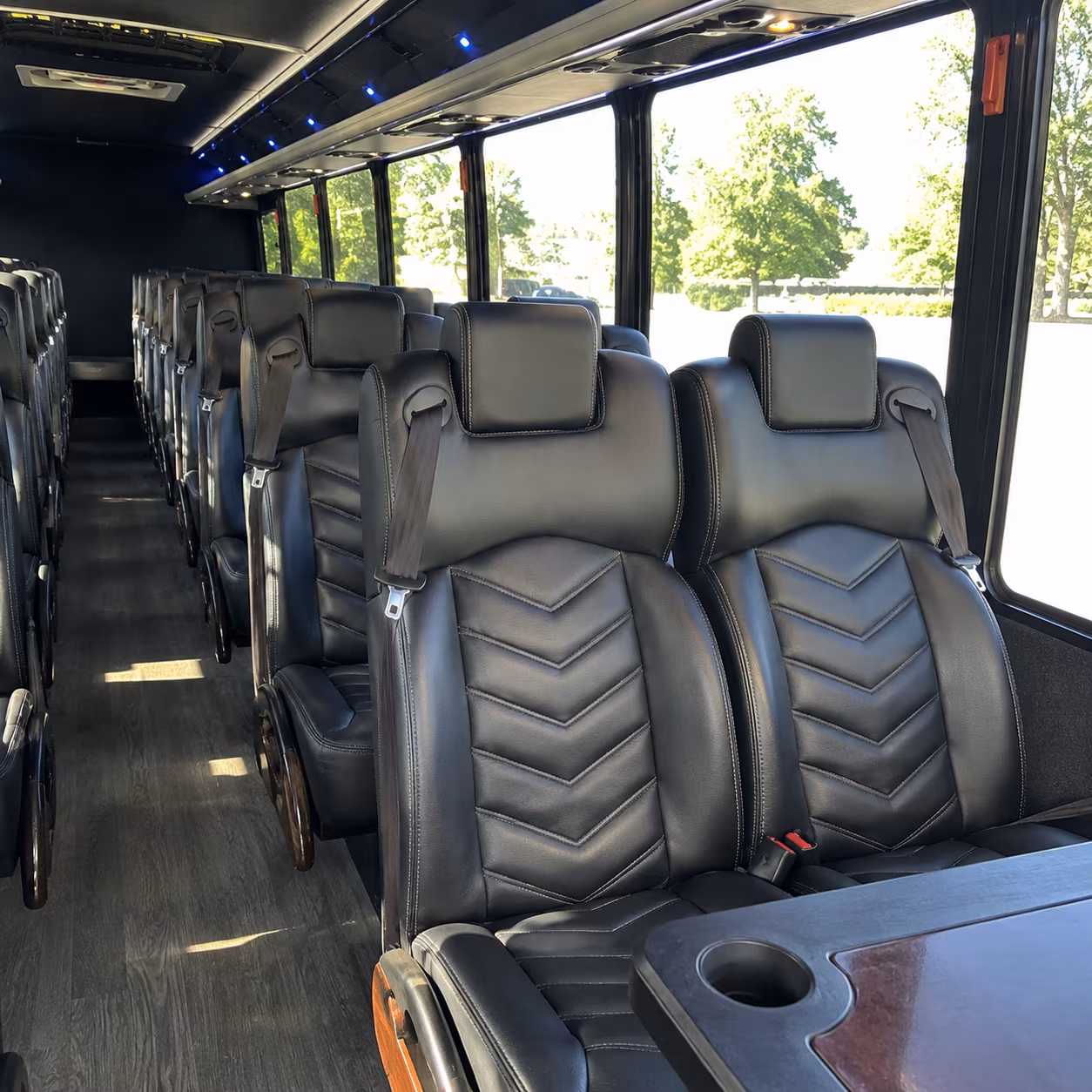 oakland 28 passenger minibus inside