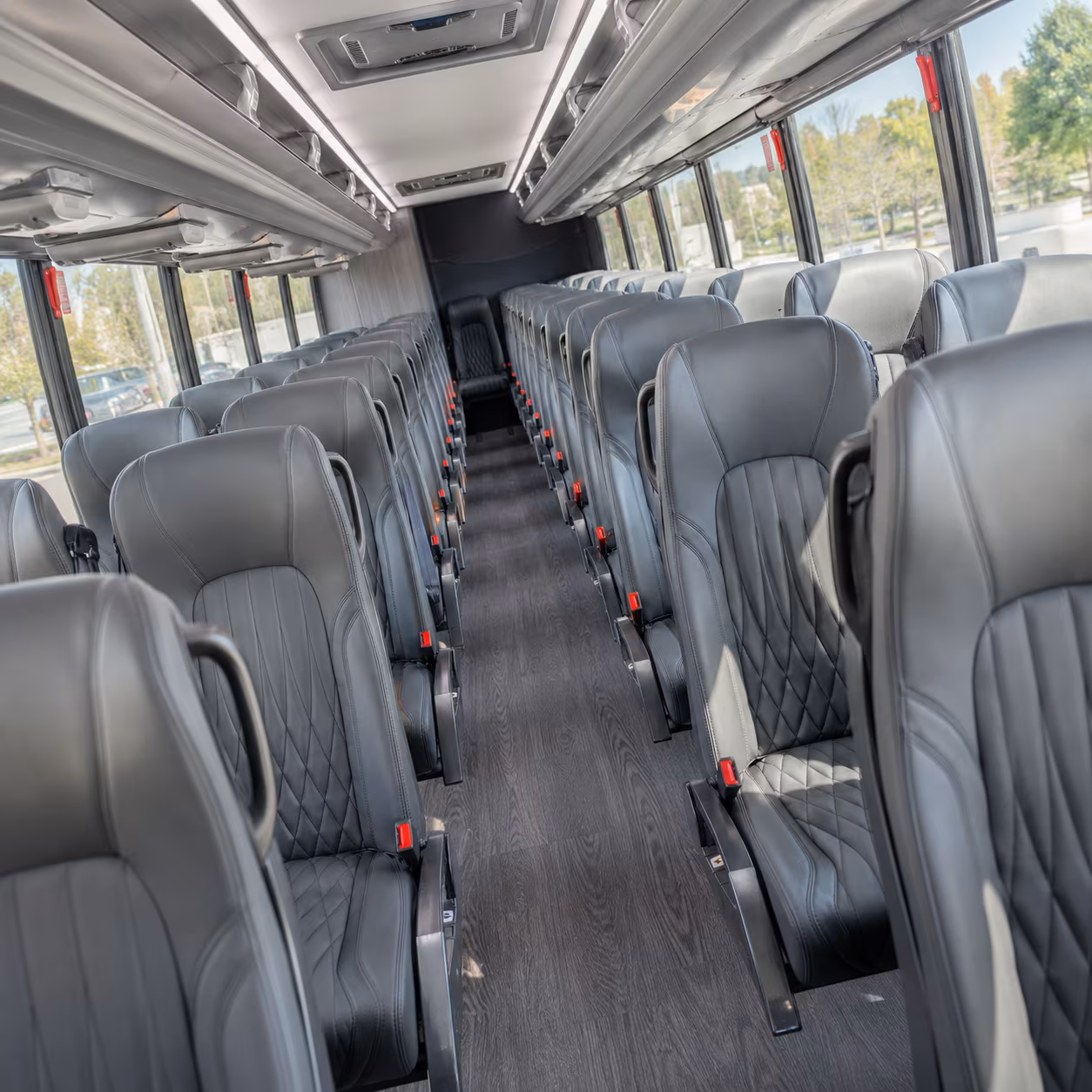 oakland 35 passenger minibus inside