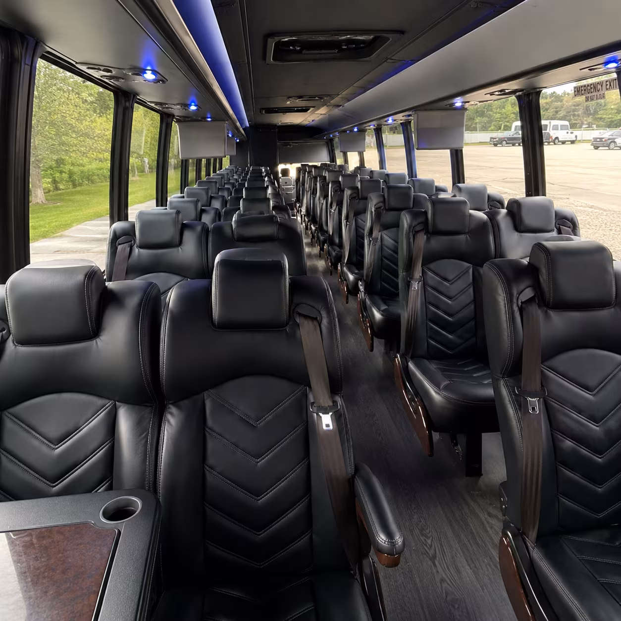 oakland 35 passenger minibus interior