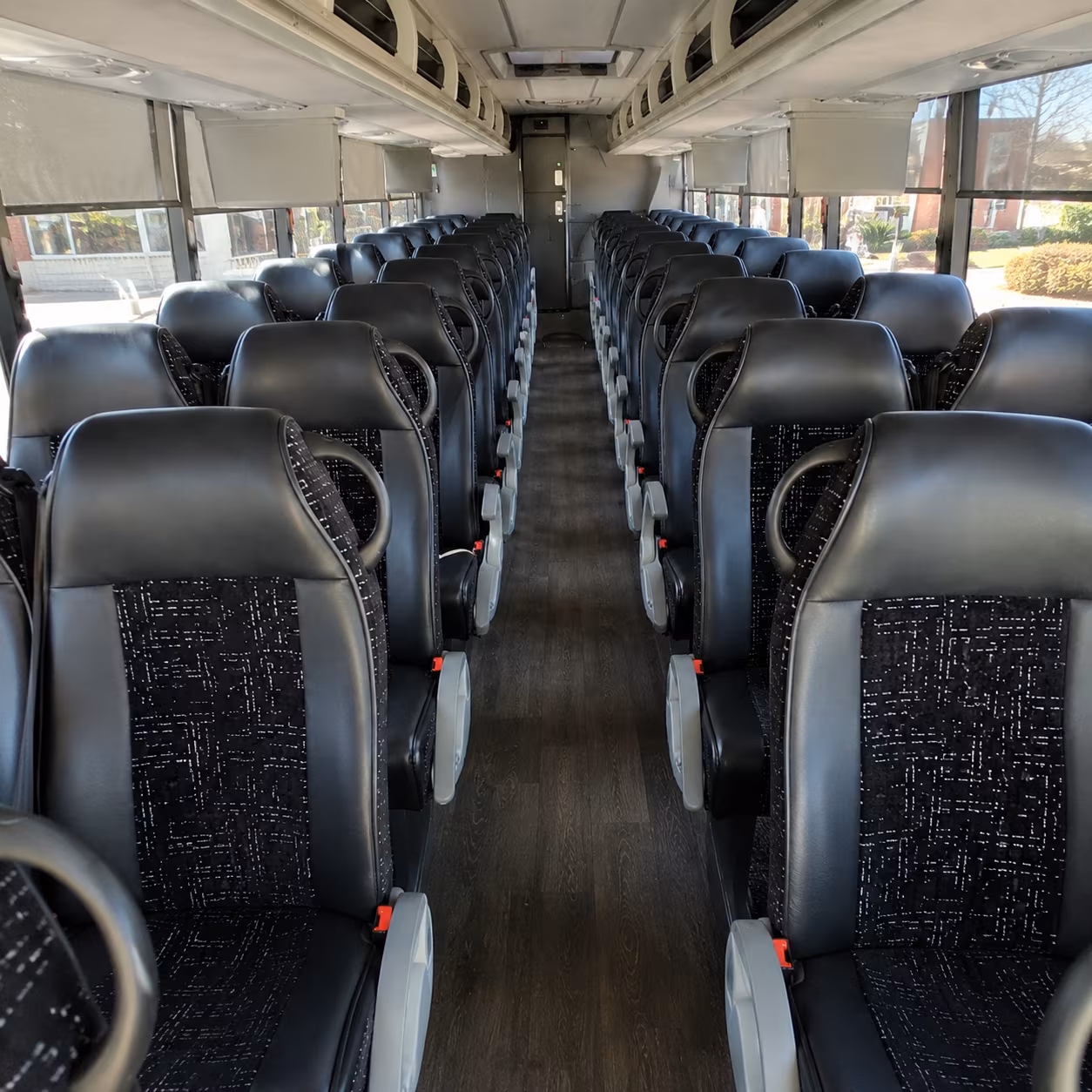 oakland 54 passenger charter bus inside