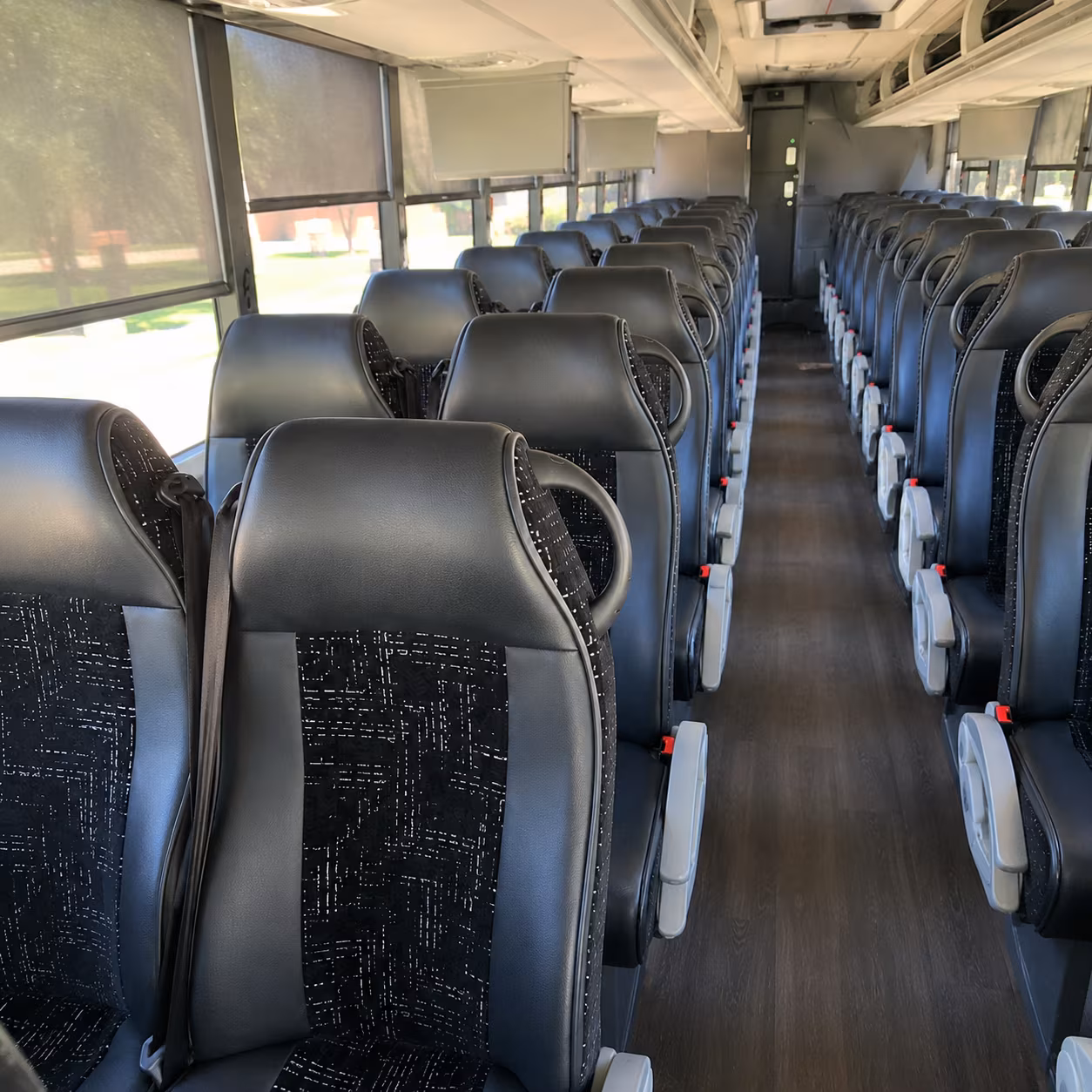 oakland charter bus inside