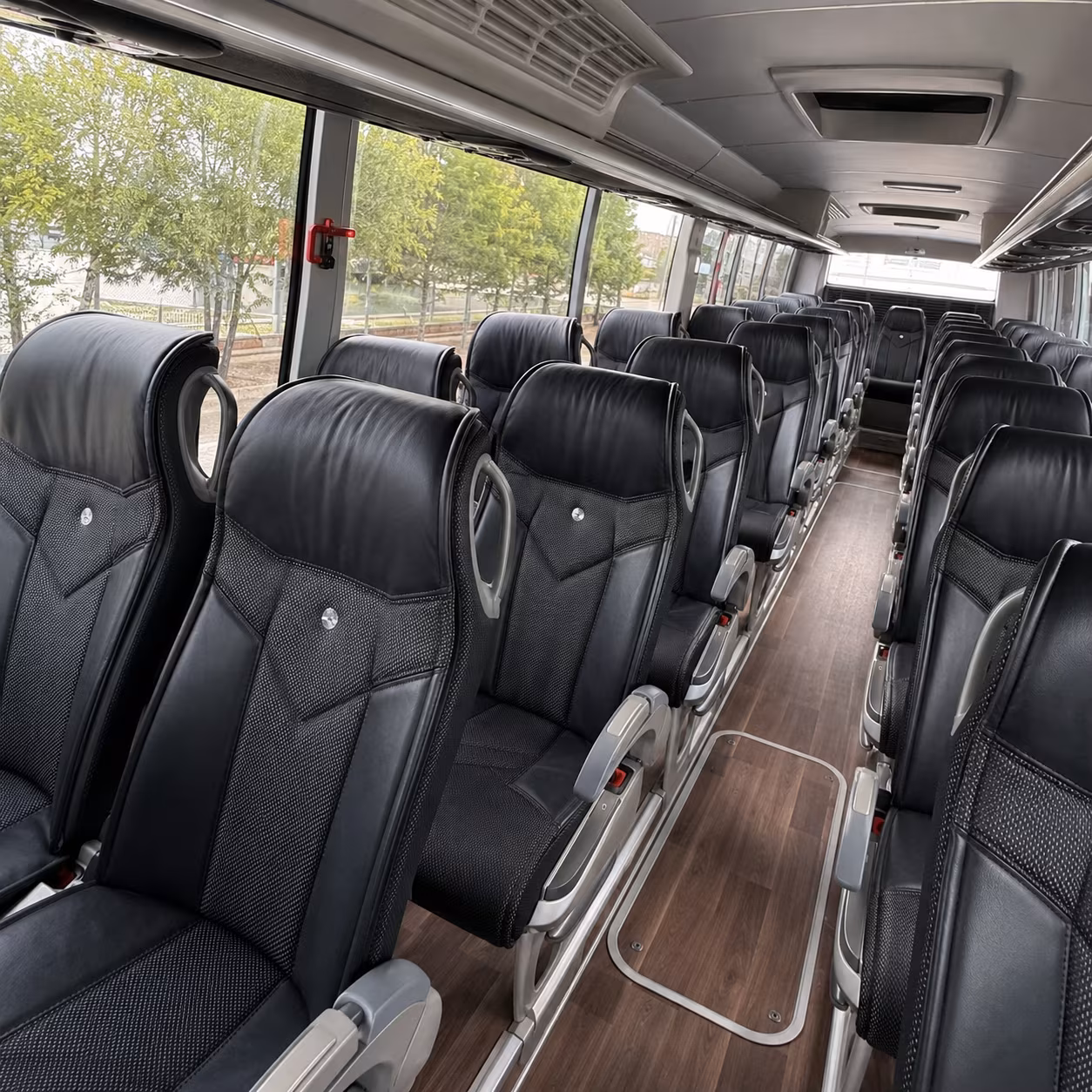 oakland charter bus interior