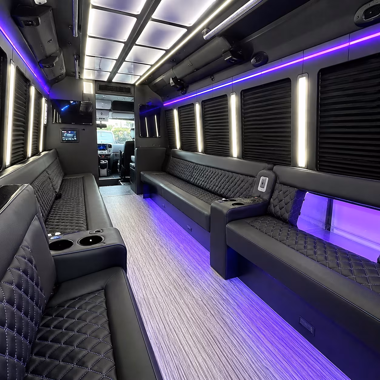 oakland party bus interior